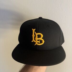 Solid Black Cal State Long Beach 49ers University NCAA Baseball Cap Hat SnapBack